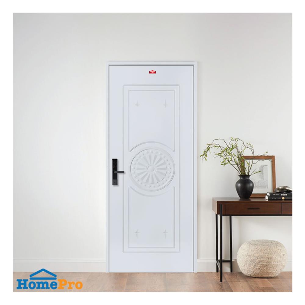 ประตูภายนอกเหล็ก เจาะลูกบิด PROFESSIONAL DOOR I1G 79.2x199.4 ซม. สีเทา