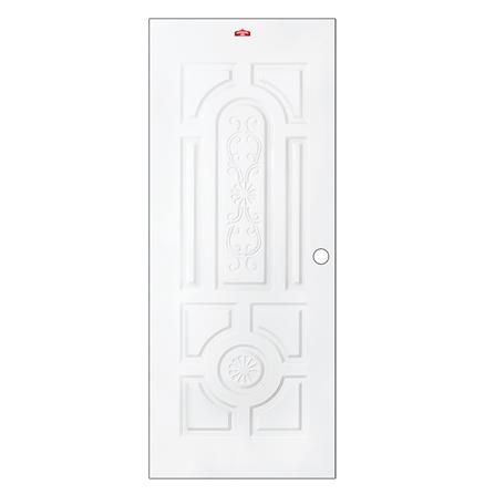 ประตูภายนอกเหล็ก เจาะลูกบิด PROFESSIONAL DOOR H1W 79.2x199.4 ซม. สีขาว_0