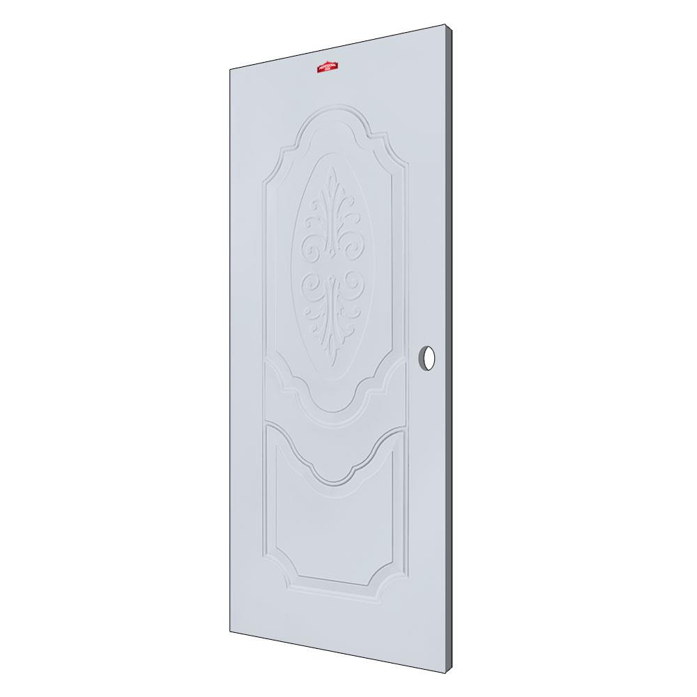 ประตูภายนอกเหล็ก เจาะลูกบิด PROFESSIONAL DOOR R2G 89.2x199.4 ซม. สีเทา