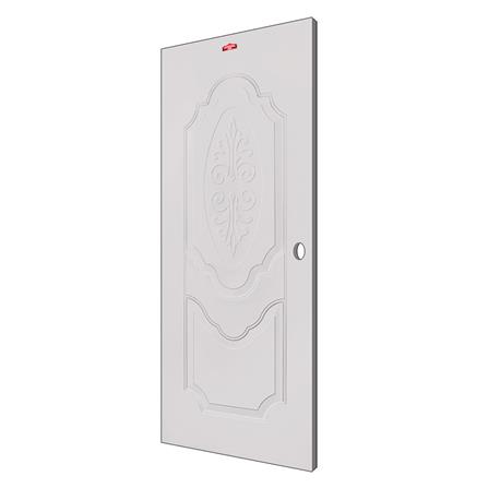 ประตูภายนอกเหล็ก เจาะลูกบิด PROFESSIONAL DOOR R1C 79.2x199.4 ซม. สีครีม_1