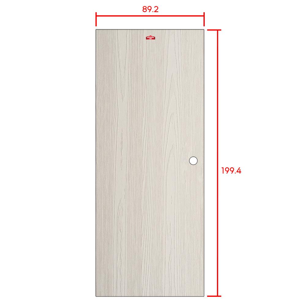 ประตูภายนอกเหล็ก เจาะลูกบิด PROFESSIONAL DOOR WD2C 89.2x199.4 ซม. สีครีม