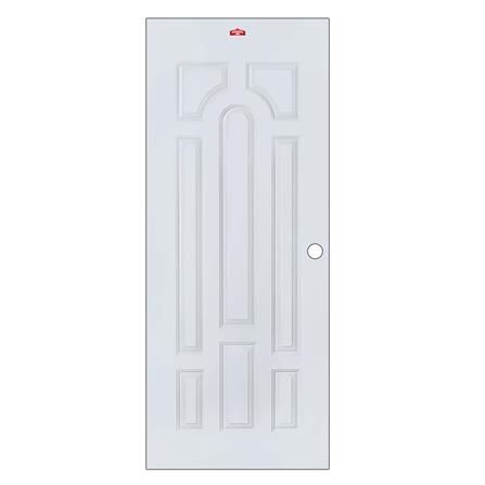 ประตูภายนอกเหล็ก เจาะลูกบิด PROFESSIONAL DOOR L2G 89.2x199.4 ซม. สีเทา