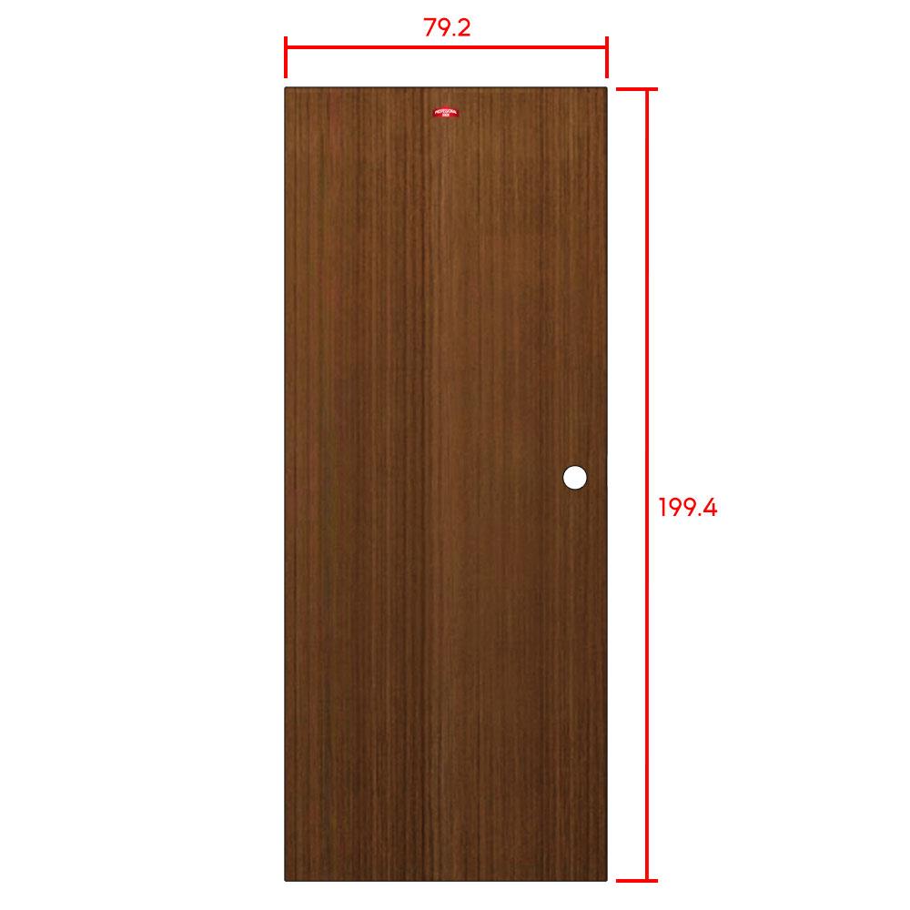 ประตูภายในเหล็ก เจาะลูกบิด PROFESSIONAL DOOR D1-38 79.2x199.4 ซม. สีโอ๊ค