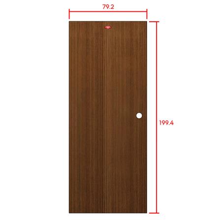 ประตูภายในเหล็ก เจาะลูกบิด PROFESSIONAL DOOR D1-38 79.2x199.4 ซม. สีโอ๊ค_5