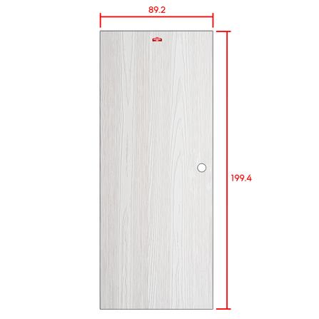 ประตูภายนอกเหล็ก เจาะลูกบิด PROFESSIONAL DOOR WD2W 89.2x199.4 สีขาวเม็ดทราย_5