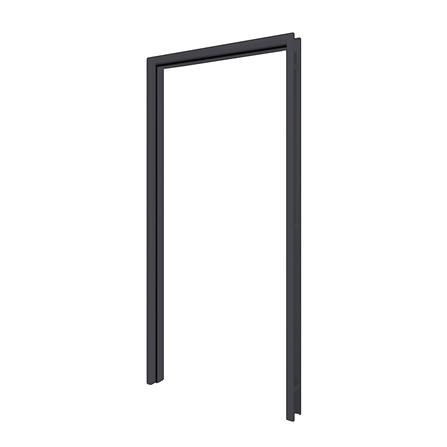 วงกบประตูเหล็ก PROFESSIONAL DOOR FR2RBK 96.4x203.5 ซม. สีเทาเม็ดทราย_0