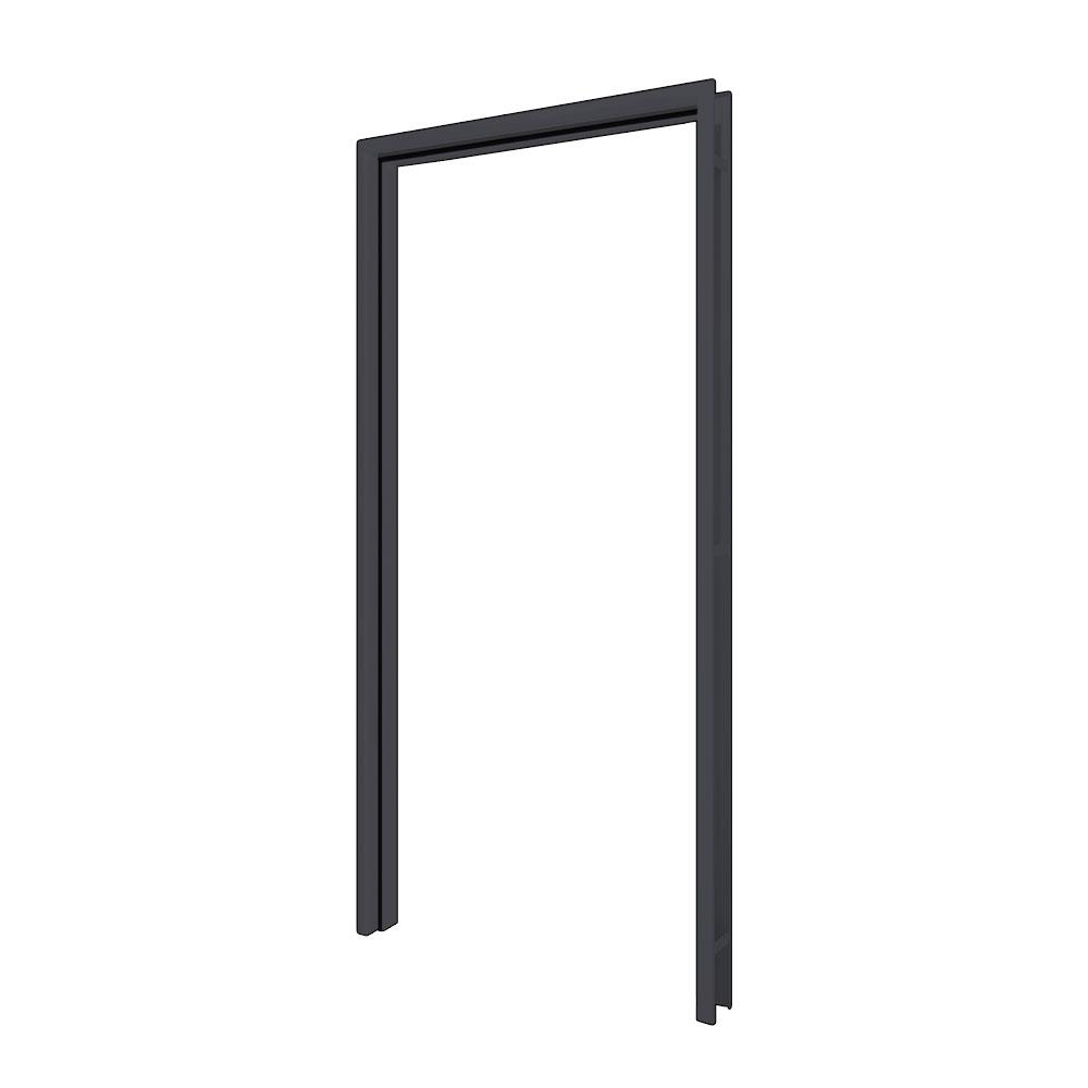 วงกบประตูเหล็ก PROFESSIONAL DOOR FR1RBK 86.4x203.5 ซม. สีเทาเม็ดทราย