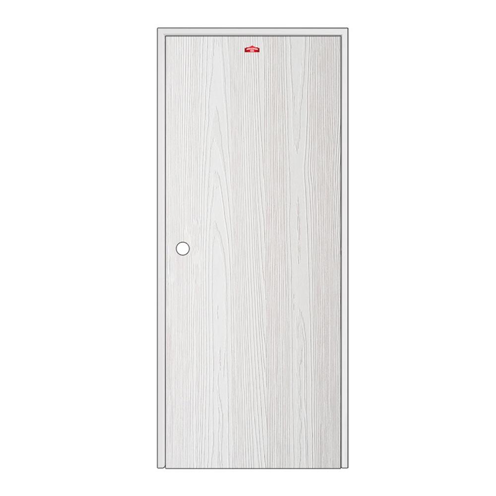 ชุดประตูเหล็ก เจาะลูกบิด PROFESSIONAL DOOR FR2LW+WD2W 96.4x203.5 ซม. สีขาวเม็ดทราย