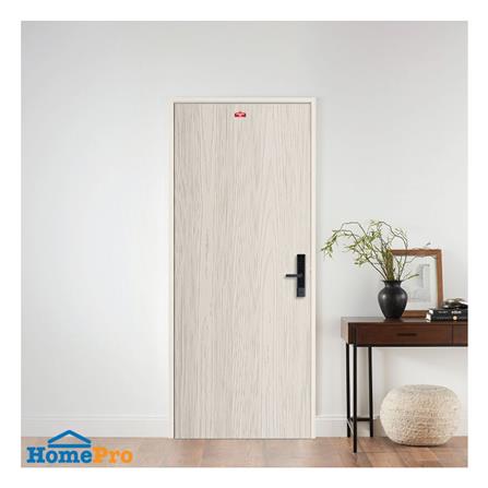 ชุดประตูเหล็ก เจาะลูกบิด PROFESSIONAL DOOR FR2RC+WD2C 96.4x203.5 ซม. สีครีม_3