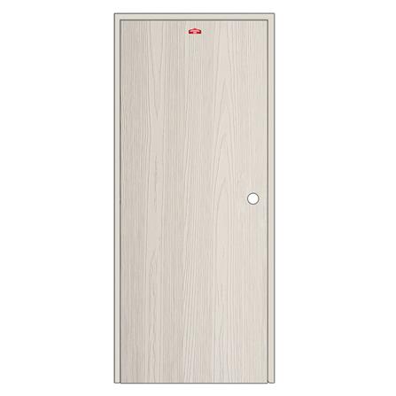 ชุดประตูเหล็ก เจาะลูกบิด PROFESSIONAL DOOR FR1RC+WD1C PF 86.4x203.5 ซม. สีครีม