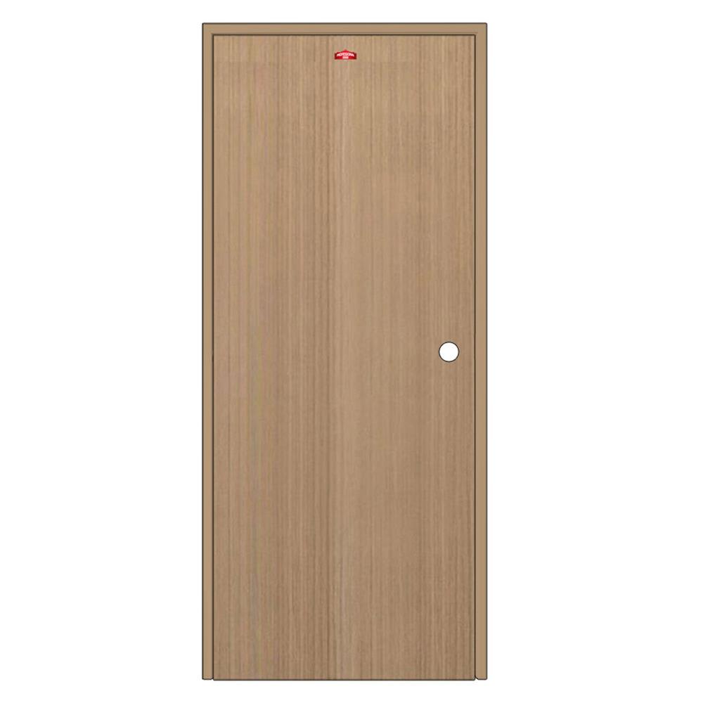ชุดประตูภายในเหล็ก เจาะลูกบิด PROFESSIONAL DOOR FR1RC+D140 86.4x203.5 ซม. สีครีม