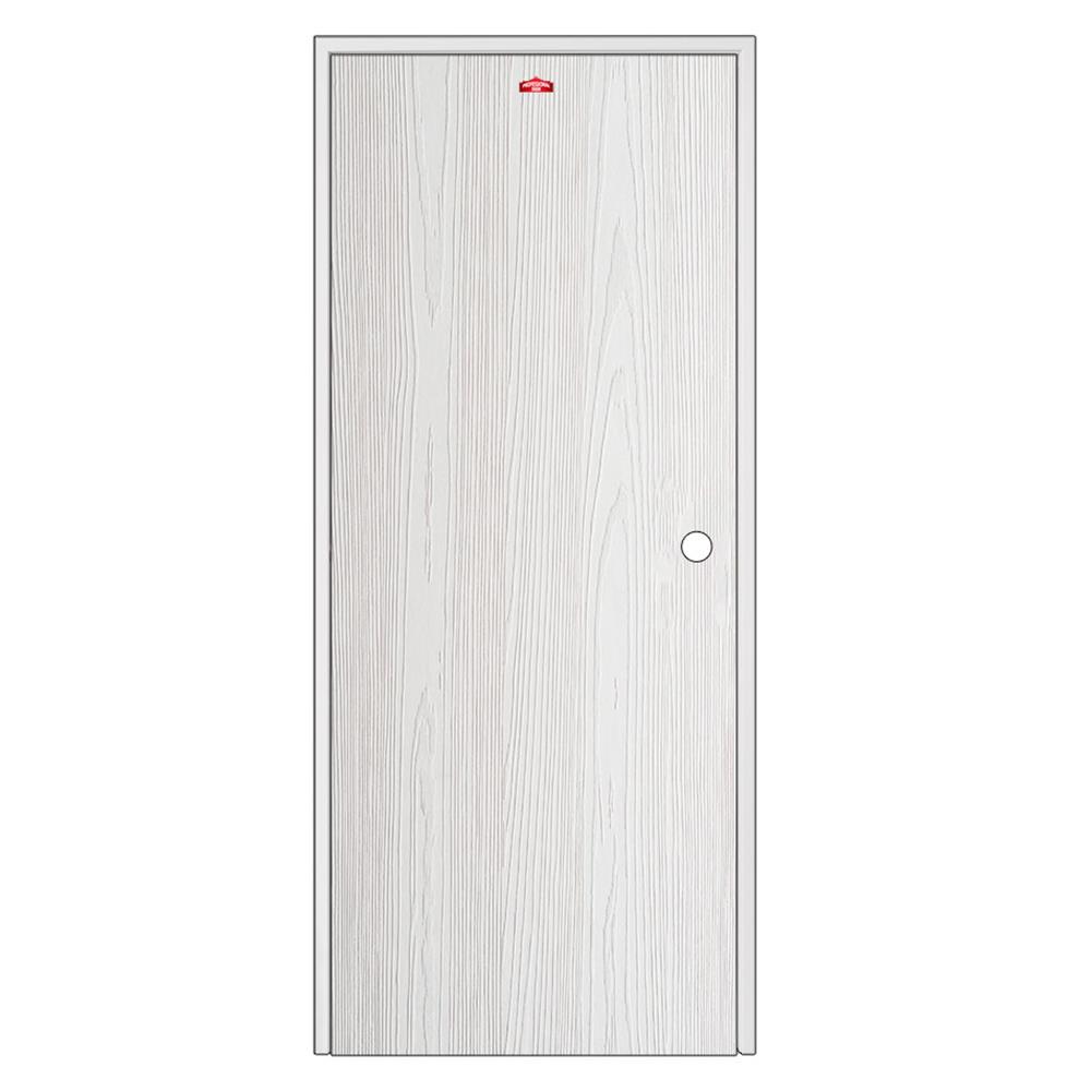 ชุดประตูเหล็ก เจาะลูกบิด PROFESSIONAL DOOR FR1RW+WD1W 86.4x203.5 ซม. สีขาวเม็ดทราย