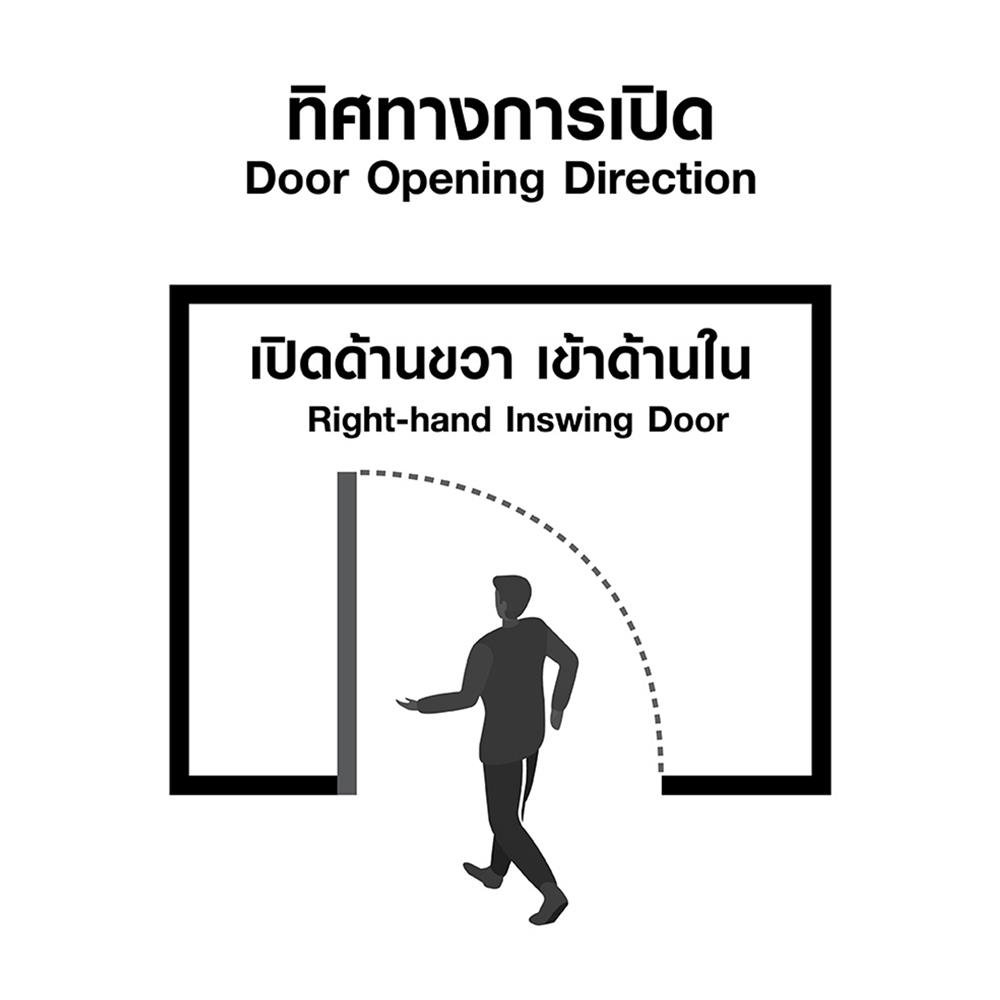 ชุดประตูภายในเหล็ก เจาะลูกบิด PROFESSIONAL DOOR FR2RG+D241 96.4x203.5 ซม. สีเทา