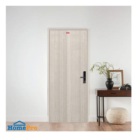 ชุดประตูภายในเหล็ก เจาะลูกบิด PROFESSIONAL DOOR FR2RG+D241 96.4x203.5 ซม. สีเทา_3