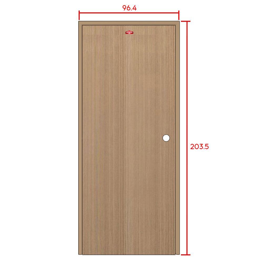 ชุดประตูภายในเหล็ก เจาะลูกบิด PROFESSIONAL DOOR FR2RC+D240 96.4x203.5 ซม. สีครีม