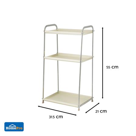 ชั้นวางของ 3 ชั้น KECH IVORY 31.5x21x55 ซม._5