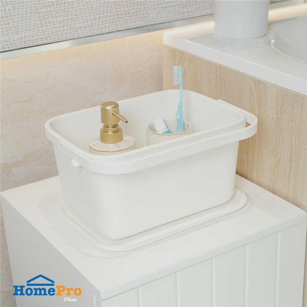 ถังหูหิ้ว ACCO 28.5x19.5x14.2 ซม. สีขาว