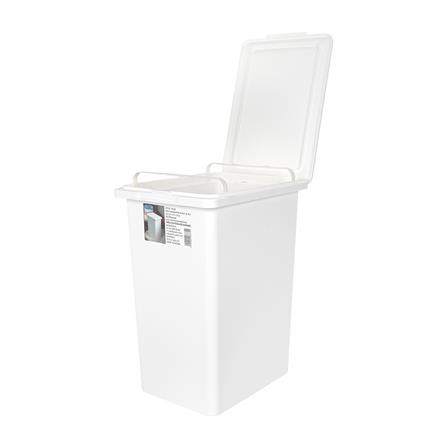 ถังขยะเหลี่ยมฝาเปิด-ปิด ACCO 15 ลิตร สีขาว_2