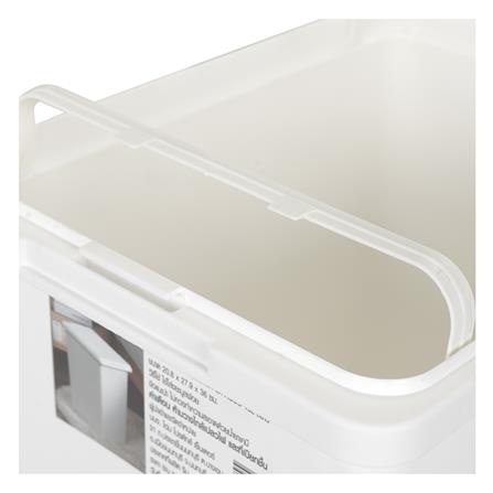 ถังขยะเหลี่ยมฝาเปิด-ปิด ACCO 15 ลิตร สีขาว_3