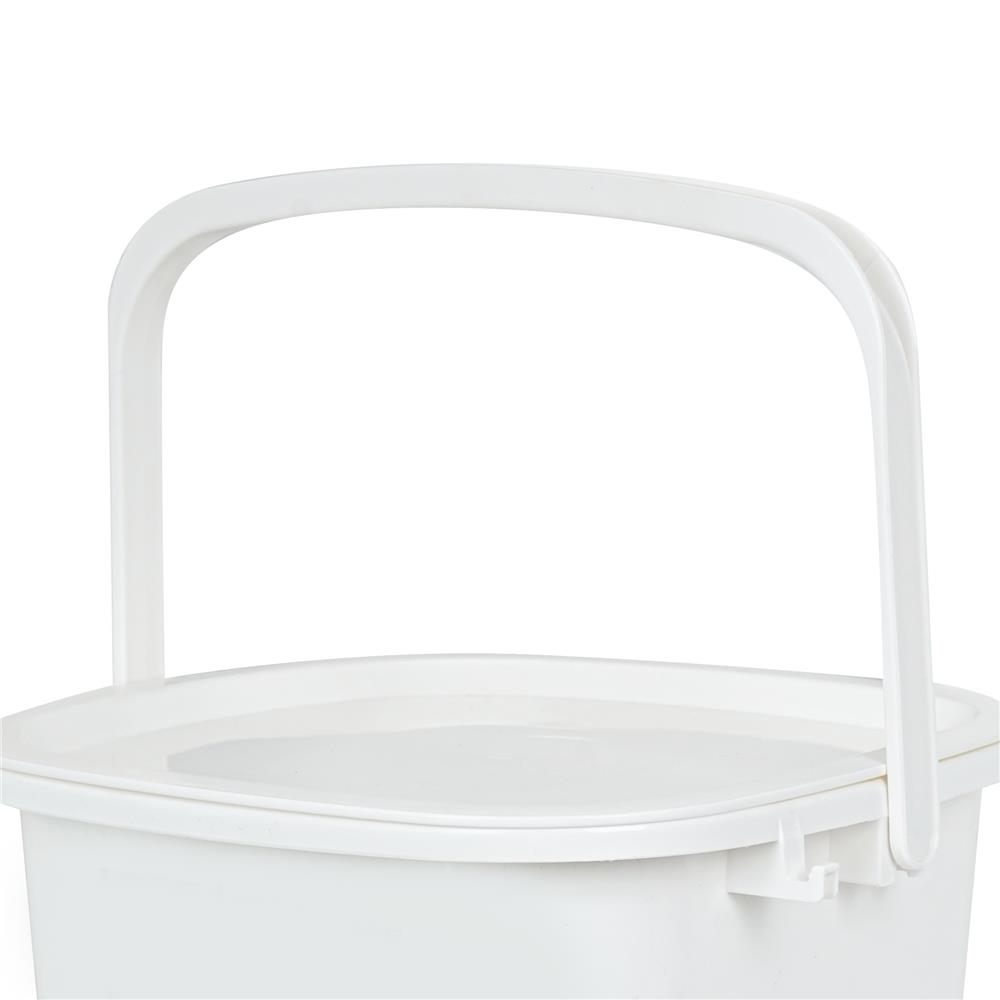 ถังน้ำเหลี่ยมฝาเปิด-ปิด ACCO 8 ลิตร สีขาว