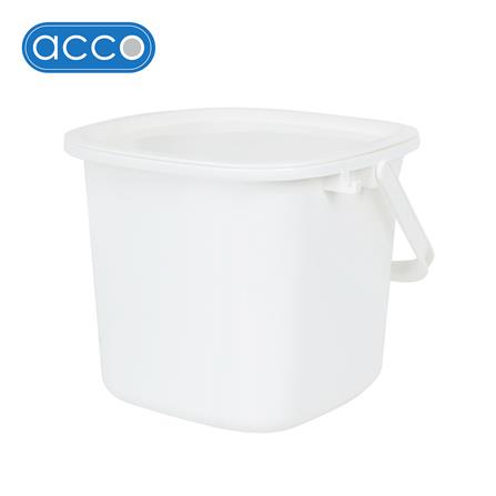 ถังน้ำเหลี่ยมฝาเปิด-ปิด ACCO 8 ลิตร สีขาว_0