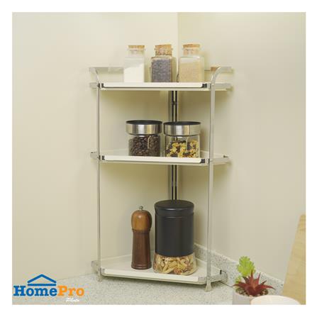 ชั้นเข้ามุม 3 ชั้น KECH IVORY 26.5x26.5x55 ซม._4