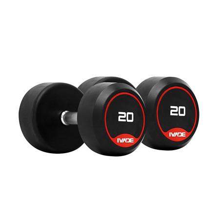 ดัมเบลกลมหุ้มยาง IVADE MD2104 20 กก. (แพ็ก 2 ชิ้น)_0