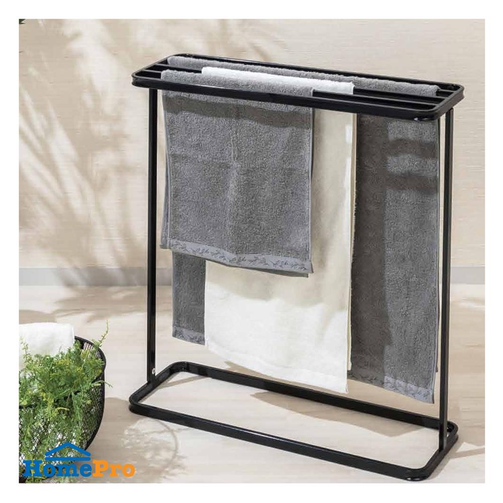 ราวพาดผ้า 5 เส้น PLIM HAKU 66x21x79.4 ซม. สีดำ