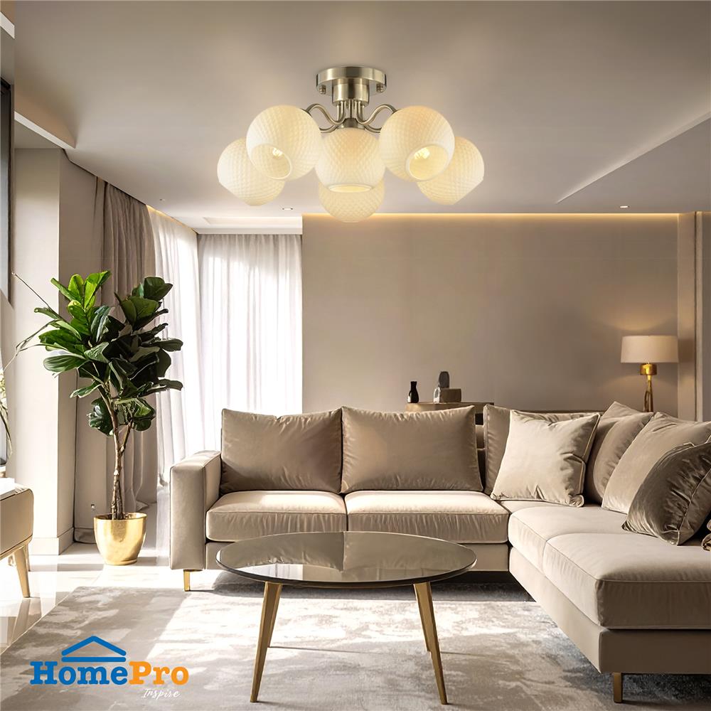 ไฟถาด CARINI 2214-5+1C สีขาว/ดำ