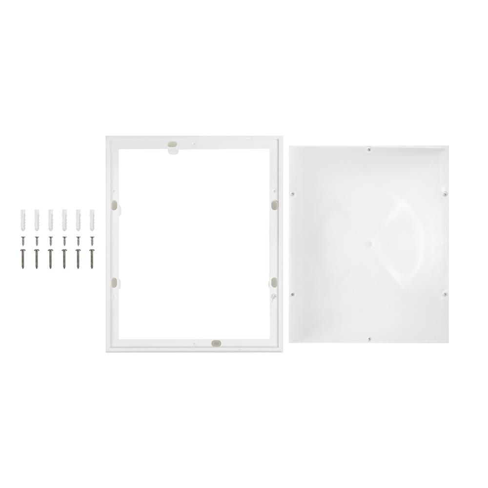 แผงพลาสติก ELECKTA 10x12 นิ้ว สีขาว