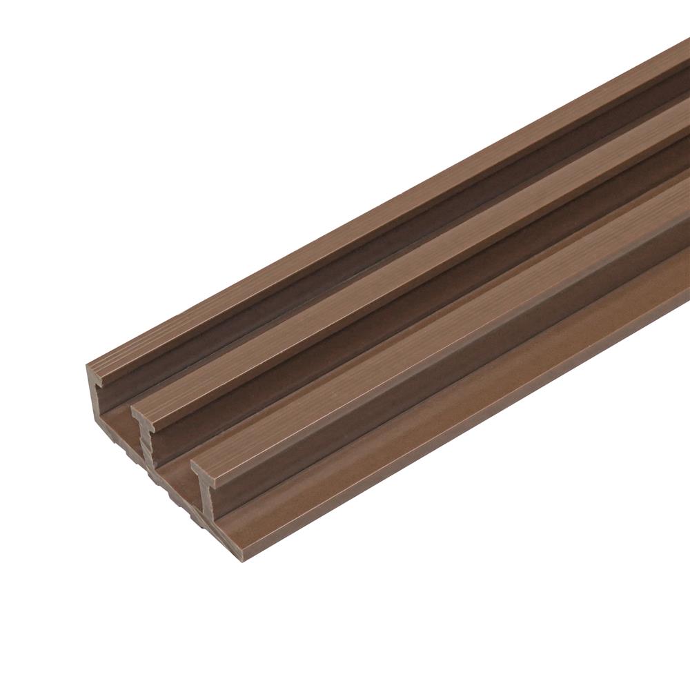 จมูกบันได PVC TARA 45 มม. x 1.5 ม. สีน้ำตาลเข้ม