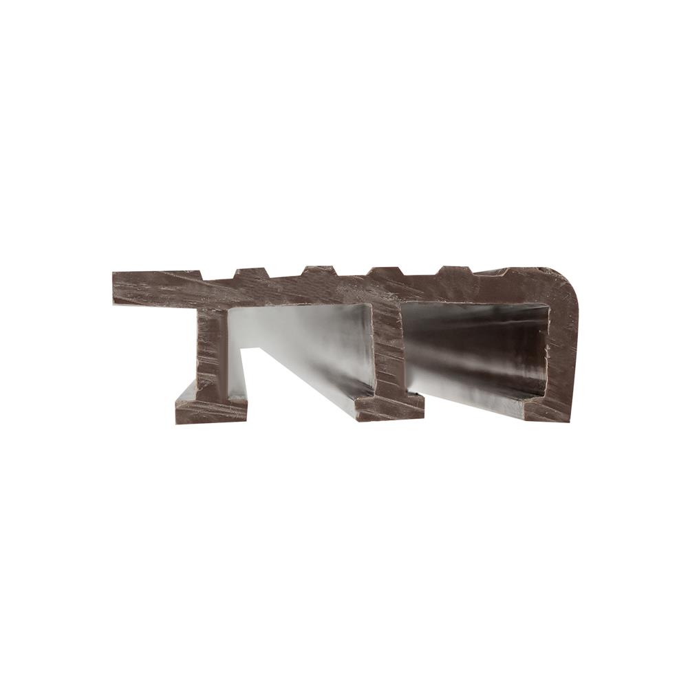 จมูกบันได PVC TARA 45 มม. x 2 ม. สีน้ำตาลเข้ม