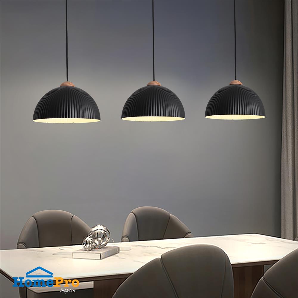 ไฟช่อ CARINI MS24131BK สีดำ/น้ำตาล 1 หัว