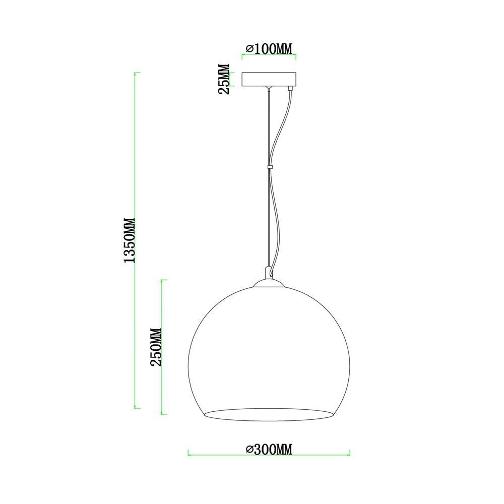 ไฟช่อ CARINI P249151 สีขาว/เงิน 1 หัว
