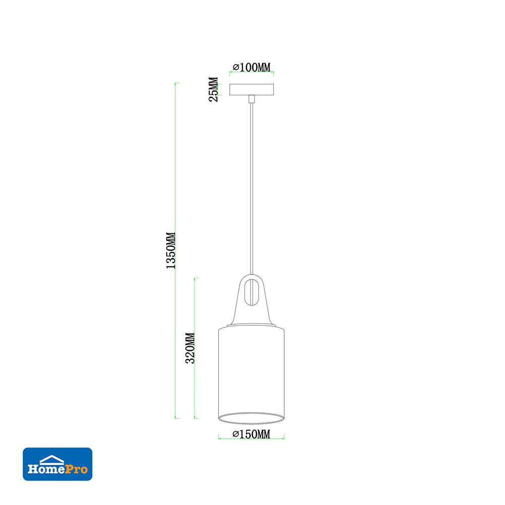 ไฟช่อ CARINI P248277 สีน้ำตาล/ทอง 1 หัว