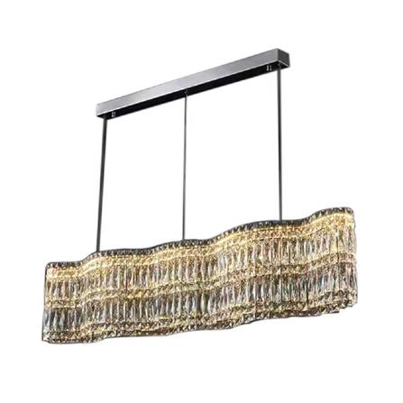 ไฟช่อ CARINI KM8874-L1200 สีเงิน/ใส 8 หัว_0