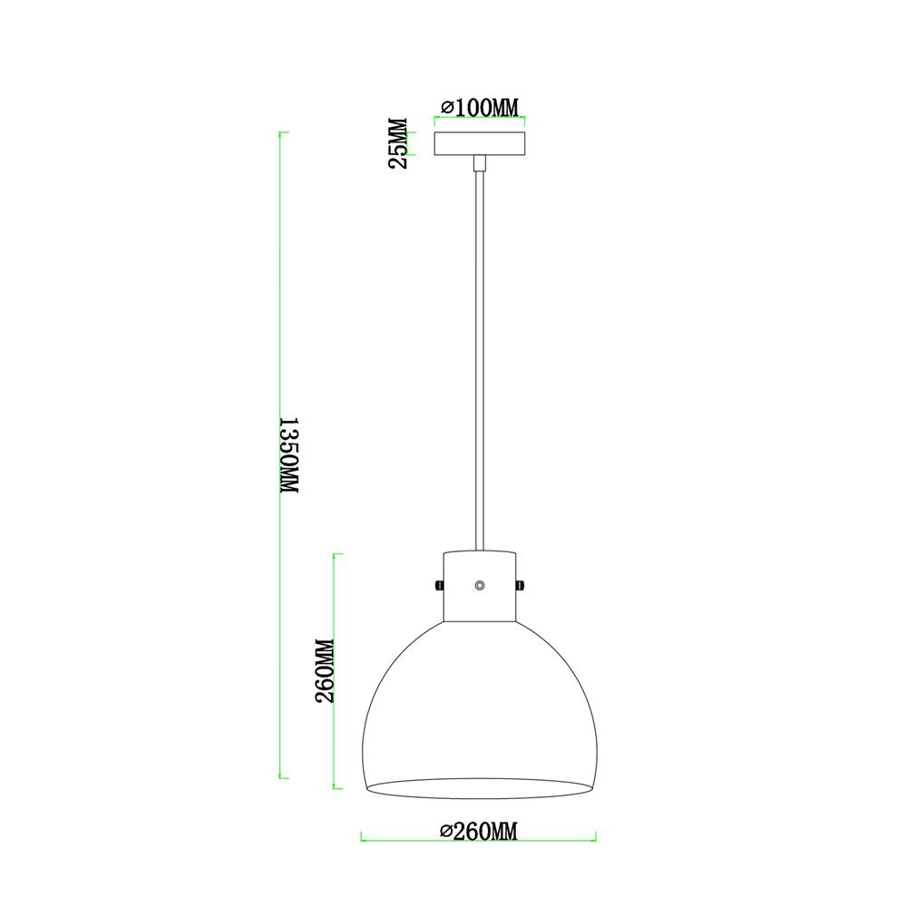 ไฟช่อ CARINI P249215 สีขาว 1 หัว