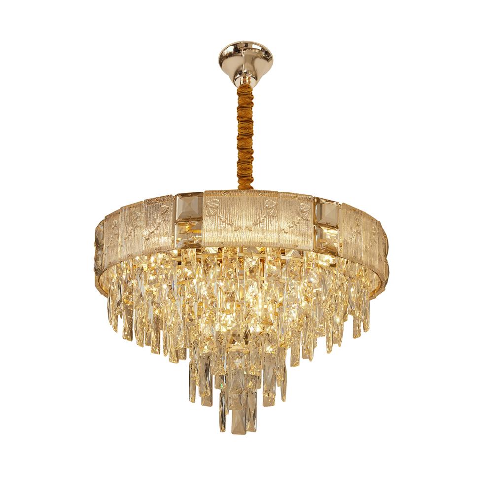 ไฟช่อ CARINI KM8072-550 สีทอง/ใส 8 หัว