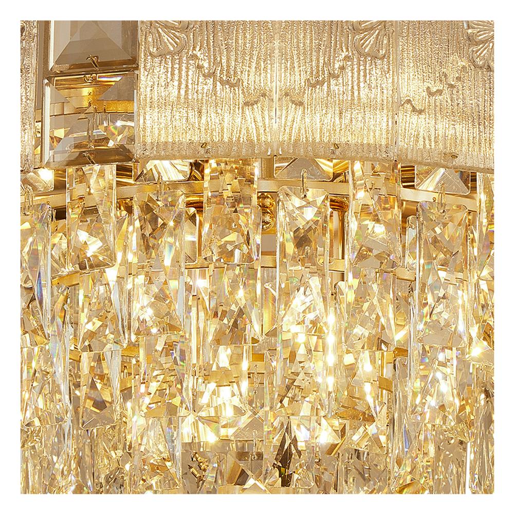 ไฟช่อ CARINI KM8072-550 สีทอง/ใส 8 หัว