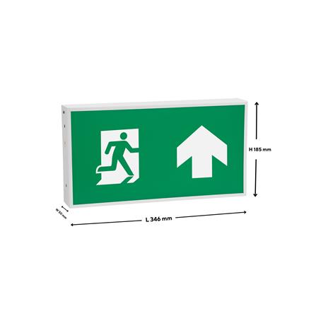 ไฟทางออกฉุกเฉิน ลูกศรตรง 1 ด้าน แบบกล่อง SUNNY SNEX6-10LED/S-SD002_3