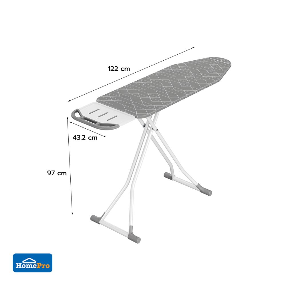 โต๊ะรีดผ้าแบบยืน 7 ระดับ ไอน้ำ PLIM ELVA สีเทา