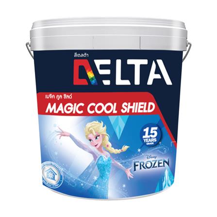 สีน้ำทาภายใน ชนิดกึ่งเงา DELTA MAGIC COOL SHIELD BASE A สีขาว 2.5 แกลลอน_0