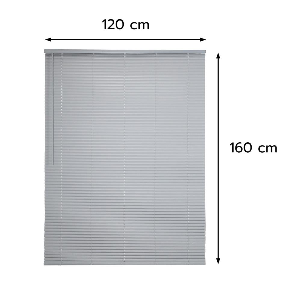 มู่ลี่ไวนิล HOME LIVING STYLE CORDLESS 120x160 ซม. สีเทา