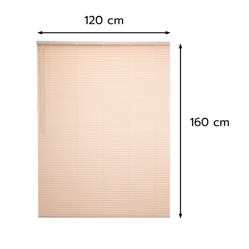 มู่ลี่ไวนิล HOME LIVING STYLE CORDLESS 120x160 ซม. สีครีม