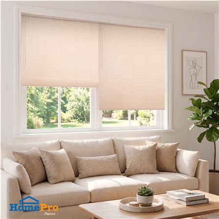 มู่ลี่ไวนิล HOME LIVING STYLE CORDLESS 120x160 ซม. สีครีม_5