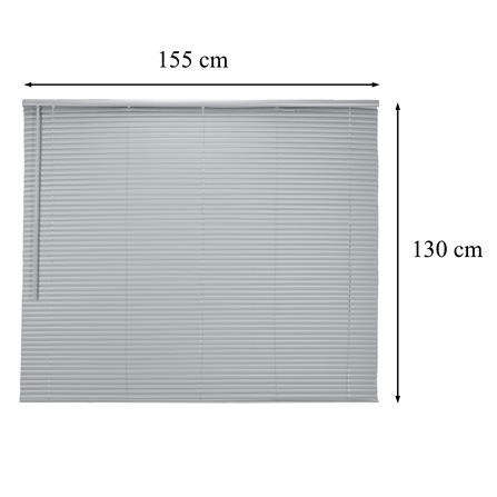 มู่ลี่ไวนิล HOME LIVING STYLE CORDLESS 155x130 ซม. สีเทา_8