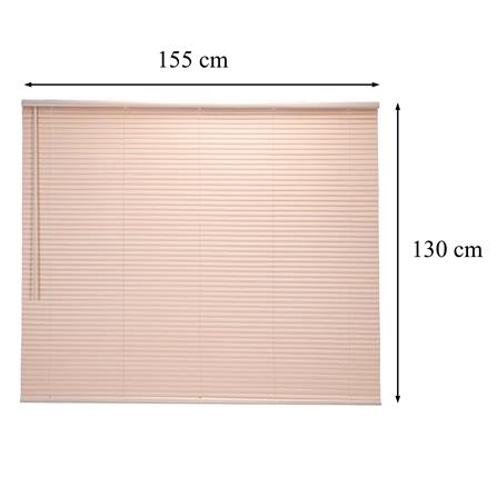 มู่ลี่ไวนิล HOME LIVING STYLE CORDLESS 155x130 ซม. สีครีม_7