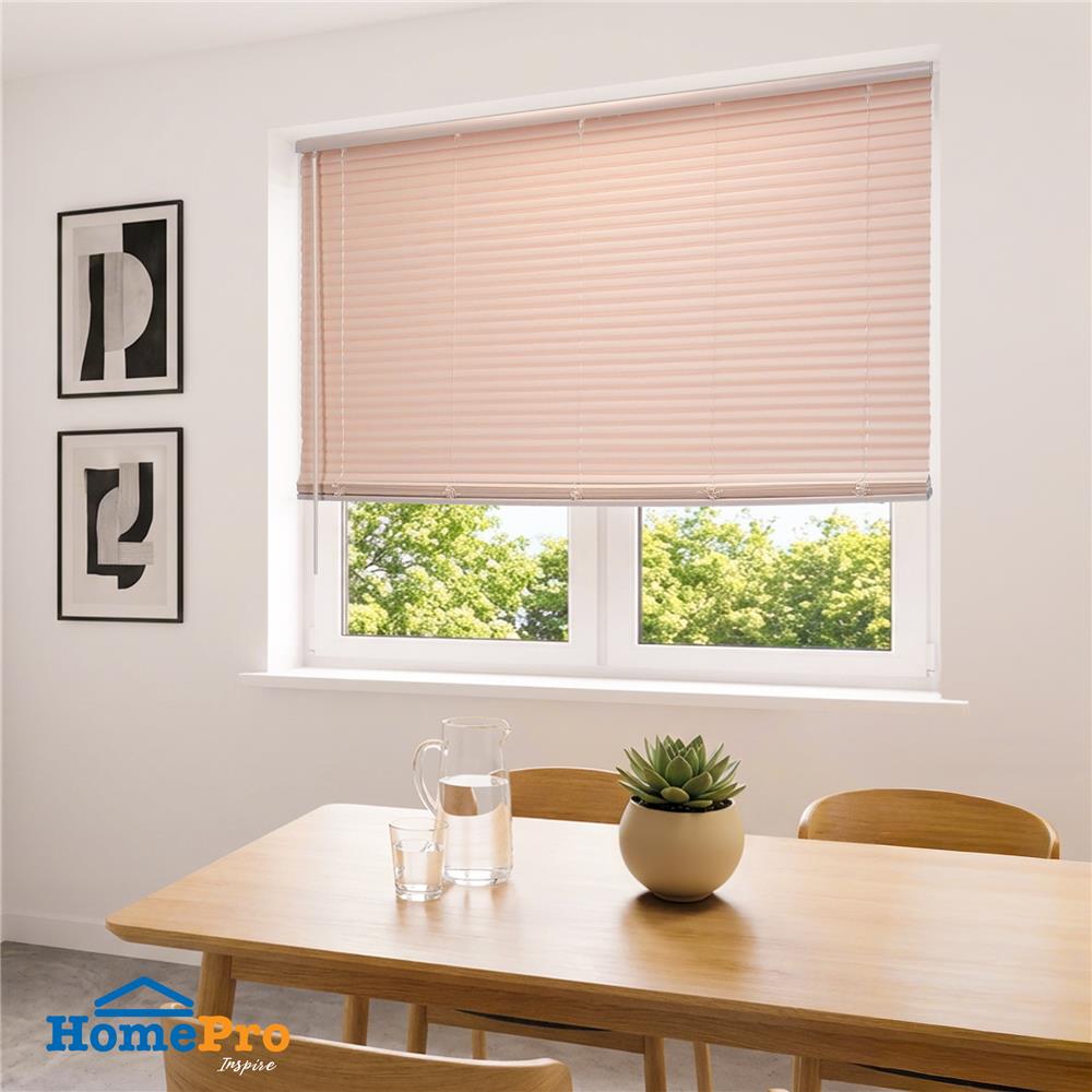 มู่ลี่ไวนิล HOME LIVING STYLE CORDLESS 155x160 ซม. สีครีม