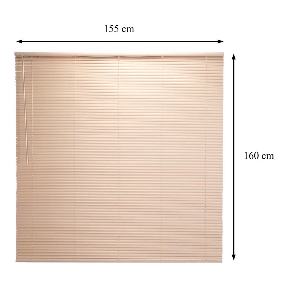 มู่ลี่ไวนิล HOME LIVING STYLE CORDLESS 155x160 ซม. สีครีม