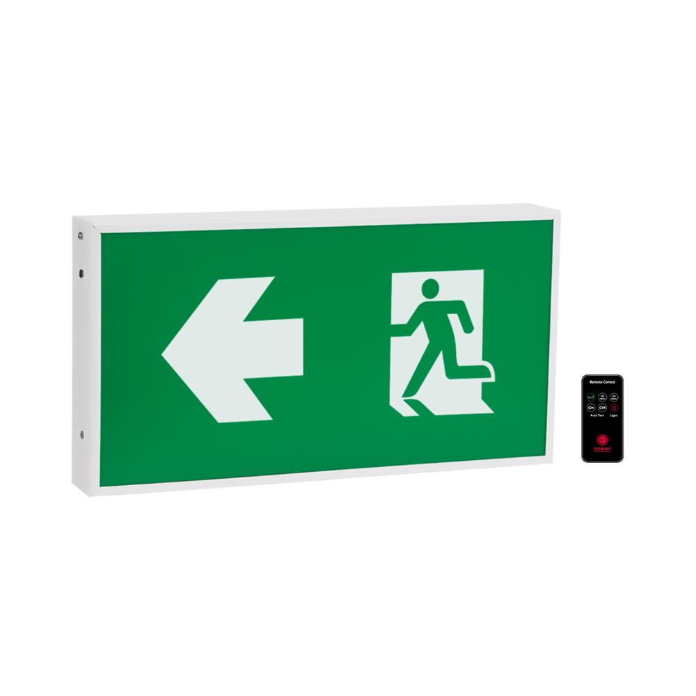 ไฟทางออกฉุกเฉิน ลูกศรเลี้ยว 2 ด้าน แบบกล่อง SUNNYSNEX6-10LED/D-SD003